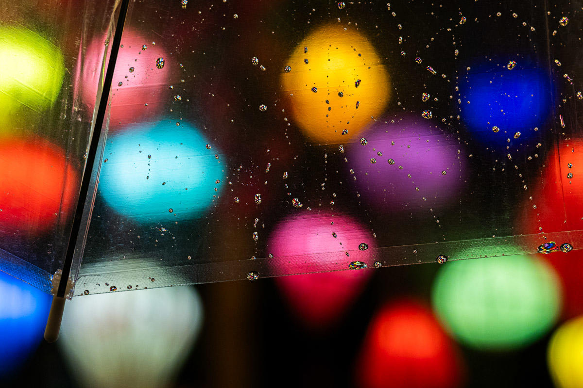 雨の日の夜景撮影の作例