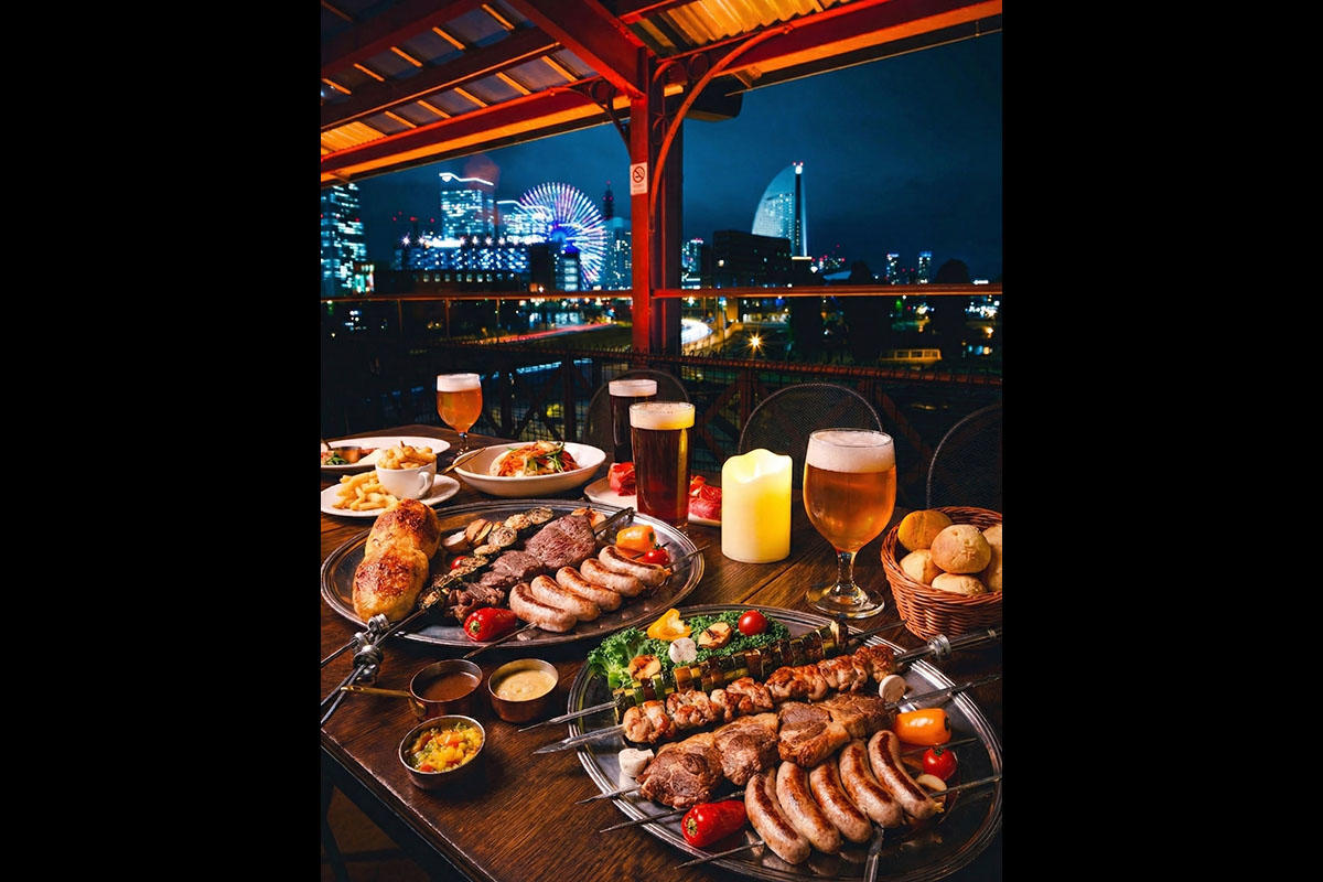 横浜赤レンガ倉庫BUTCHER REPUBLICで8月24日限定の花火観賞シュラスコBBQプラン開催