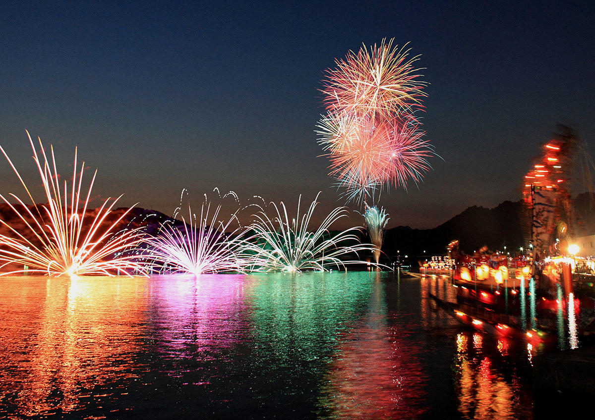 【2026】河内祭・熊野水軍古座河内祭の夕べ開催　和歌山県串本町・古座川町で花火と鯨舟