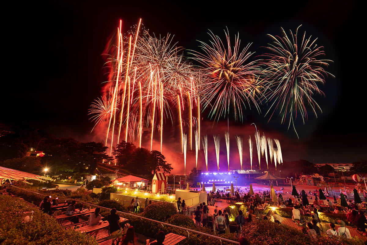 西武園ゆうえんちで本日花火大会！至近距離で打ち上がる「夕日の丘商店街大花火大会」GW開催