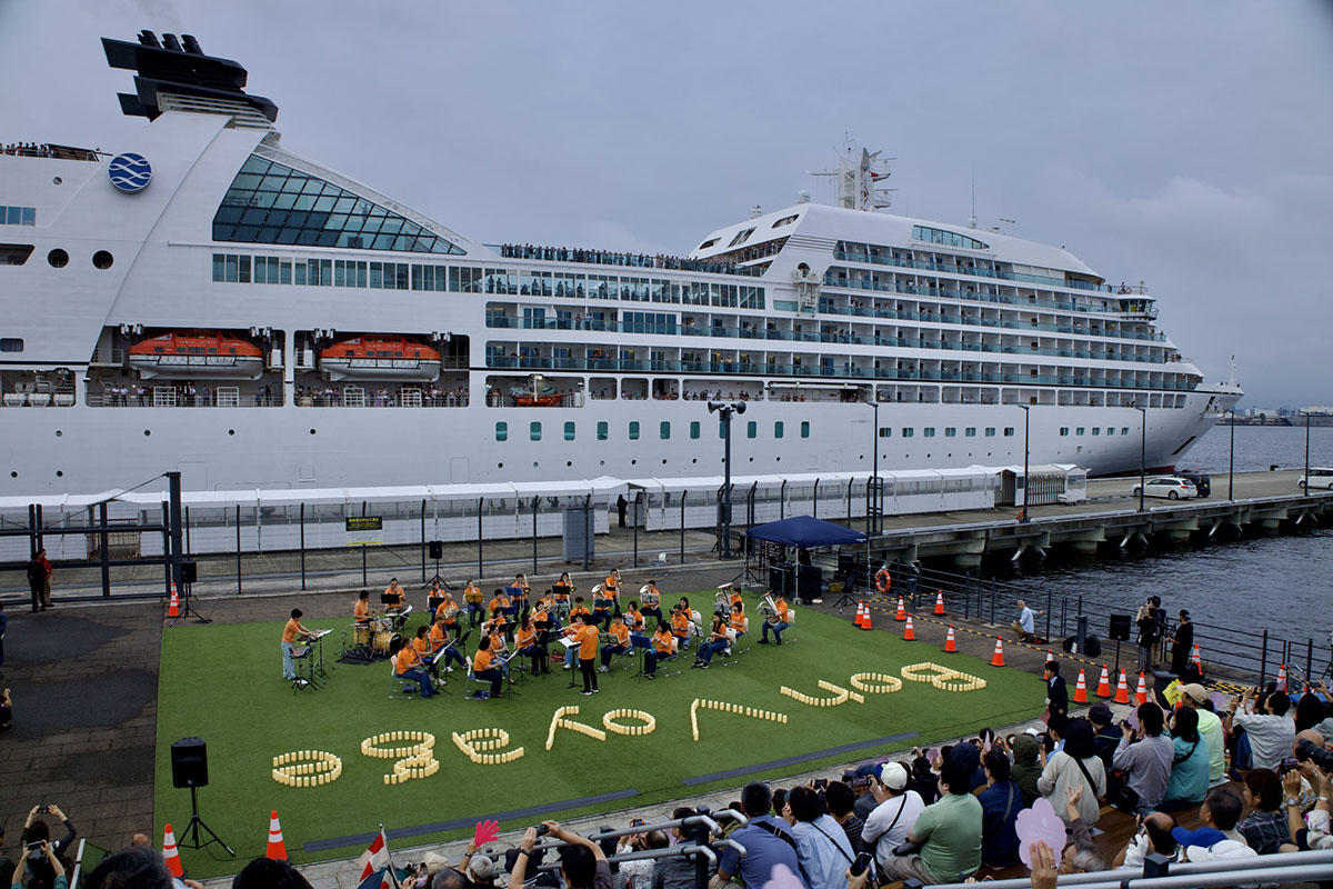 【現地レポ】MITSUI OCEAN SAKURA デビュークルーズお見送りイベントとライトアップ